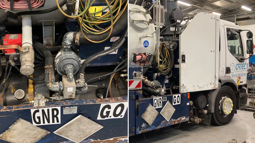 Installation d&rsquo;un système de bicarburation GNR, GAS OIL